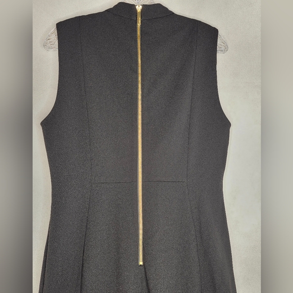 Calvin Klein Size 14 Bow-Neck Sheath Dress Black Classy Event D-1659 - Picture 10 of 12